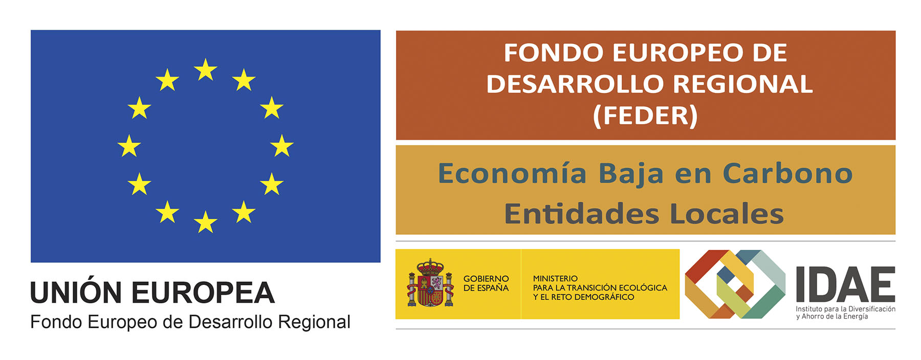 Unión Europea · FEDER · IDAE